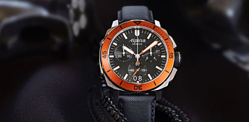 Alpina Watches reveals the Seastrong Diver 300 Chronograph!