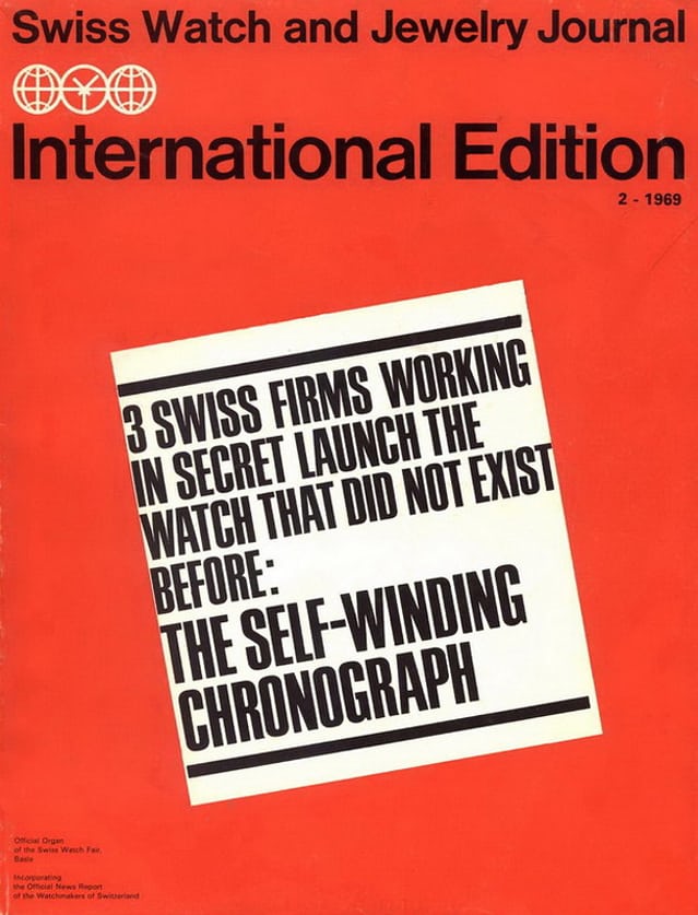 Cover of the Official Bulletin of the 1969 Basel Watch Fair.