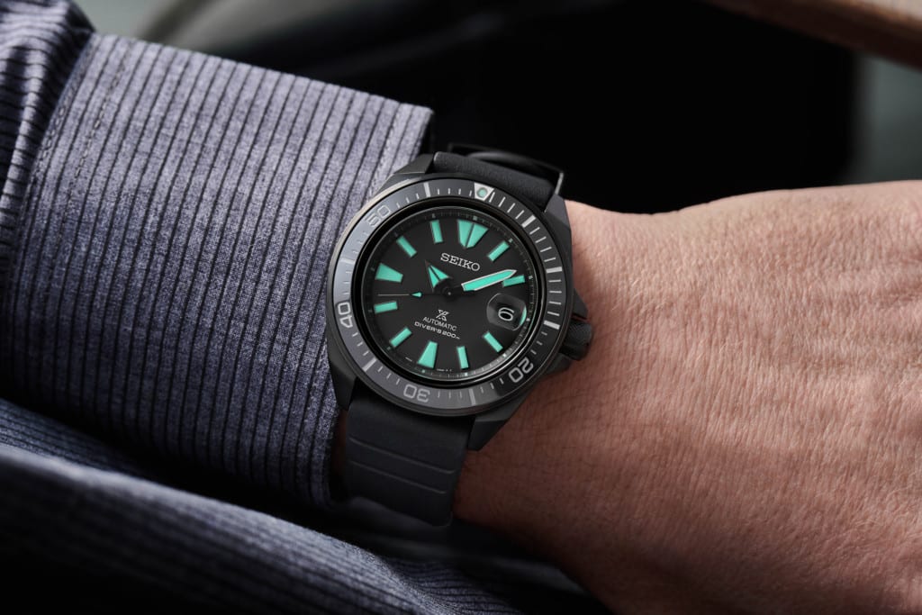 Hands-on with the Seiko Prospex Black Series 'Night Vision' Watches |  Horologii