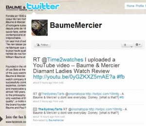 Baume & Mercier Watches: Swiss watch makers since 1830 - now on Twitter and Facebook